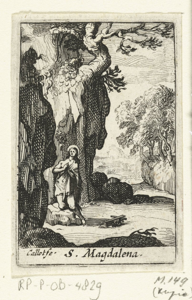 التائبة مريم المجدلية S. Magdalena (العنوان على الكائن) القديسون التائبون (عنوان المسلسل) بواسطة مجهول