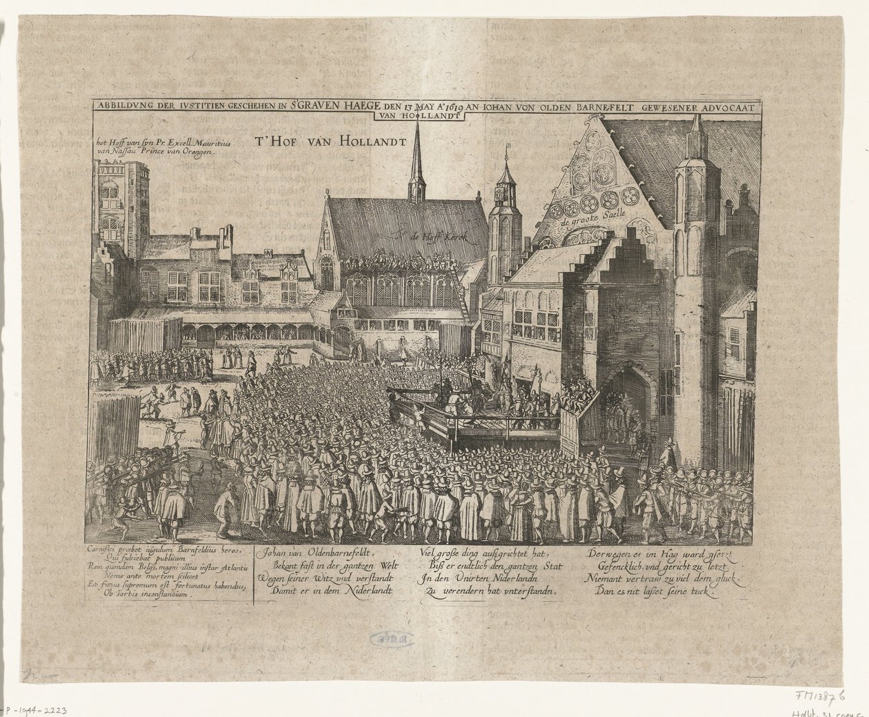 قطع رأس يوهان فان أولدينبارنفلت ، 1619 Abbildung der Iustitien Geschehen in s