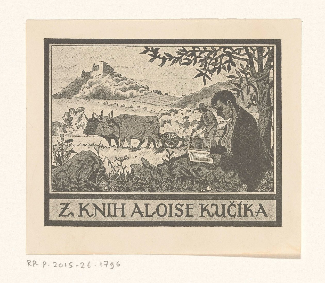 Ex libris van Aloise Kučík بواسطة مجهول