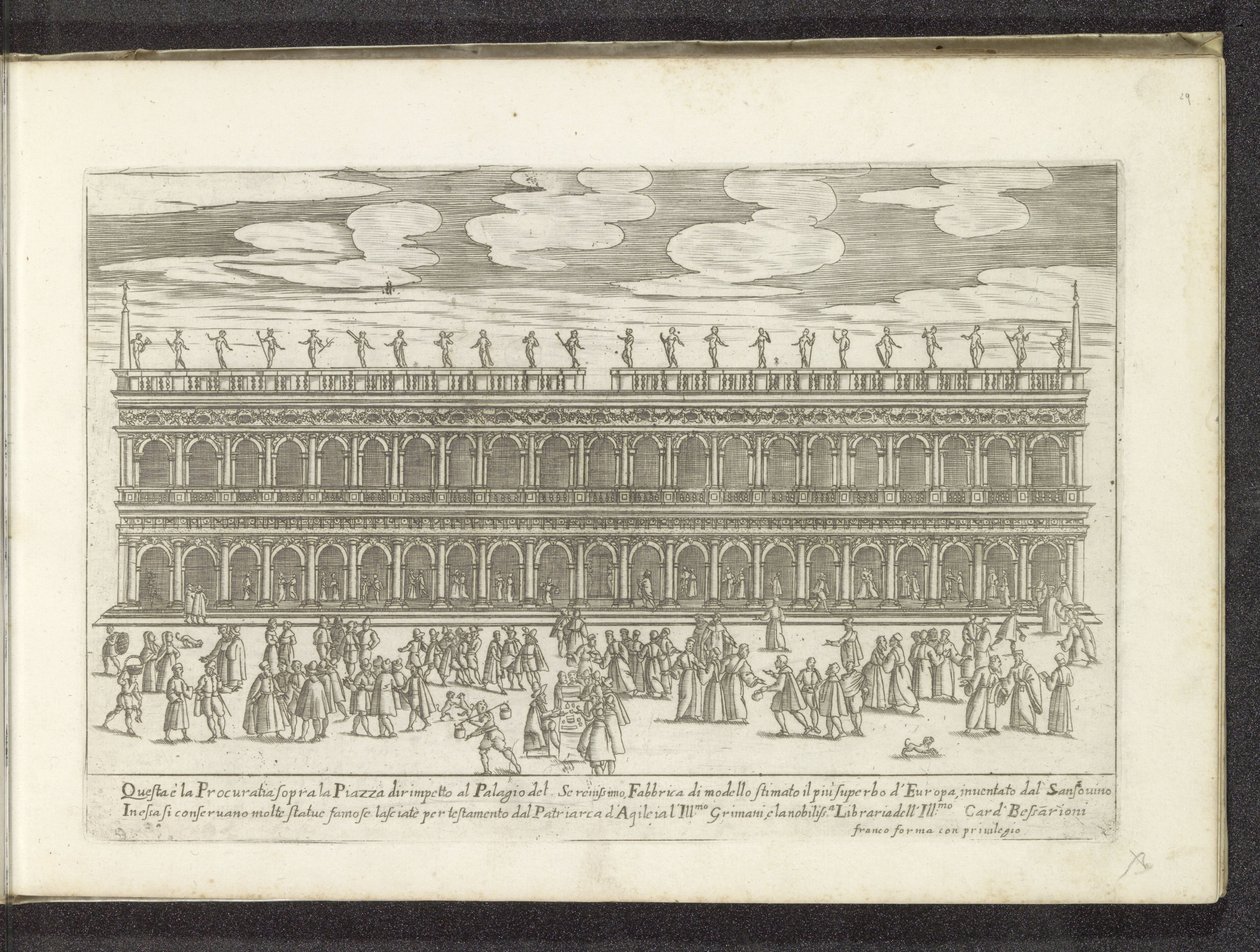 Facade van de Biblioteca Marciana te Venetië Scènes uit het Venetiaanse leven (عنوان المسلسل) Habiti d