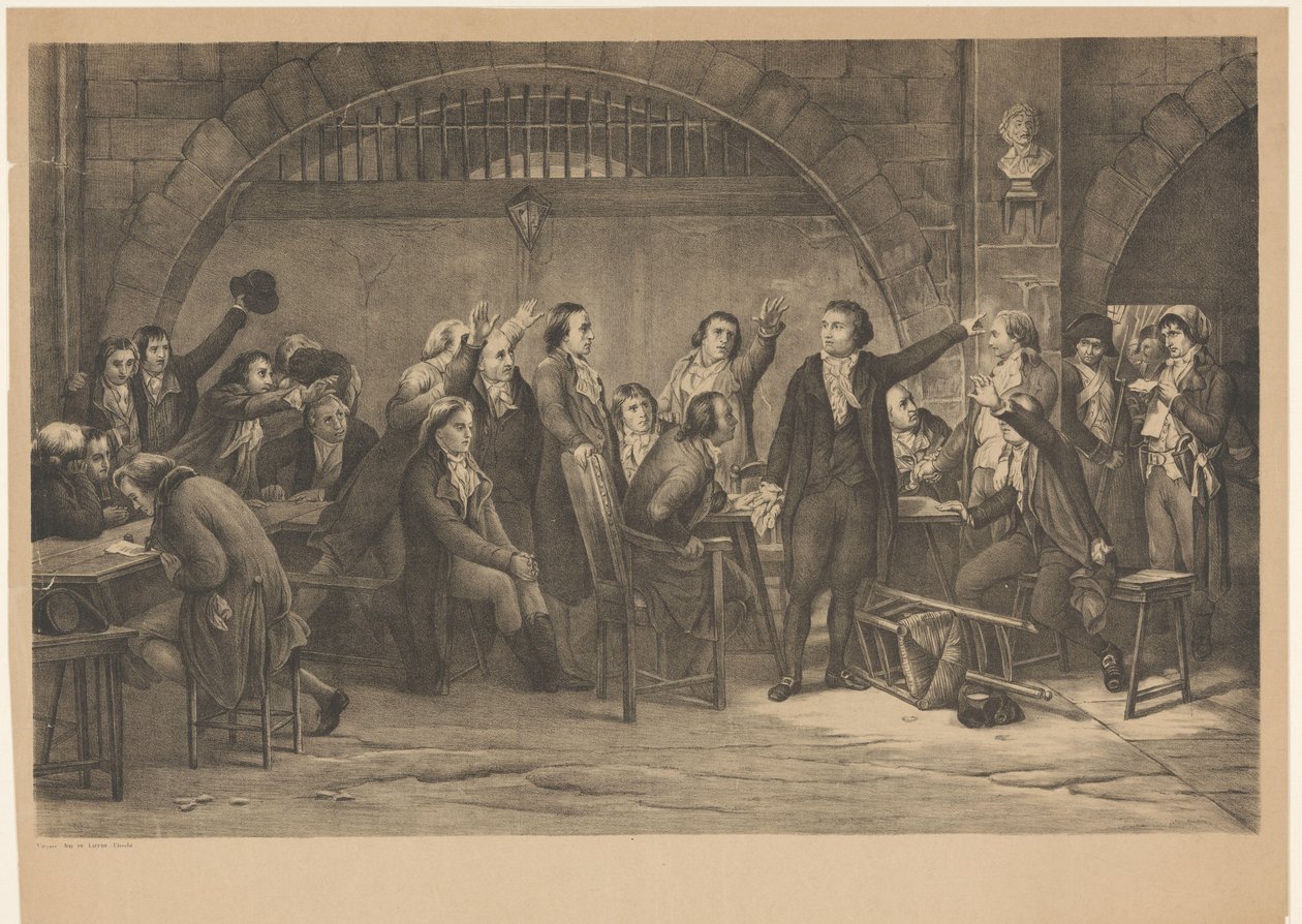 القبض على Girondins 1793 (العنوان على الكائن) بواسطة مجهول