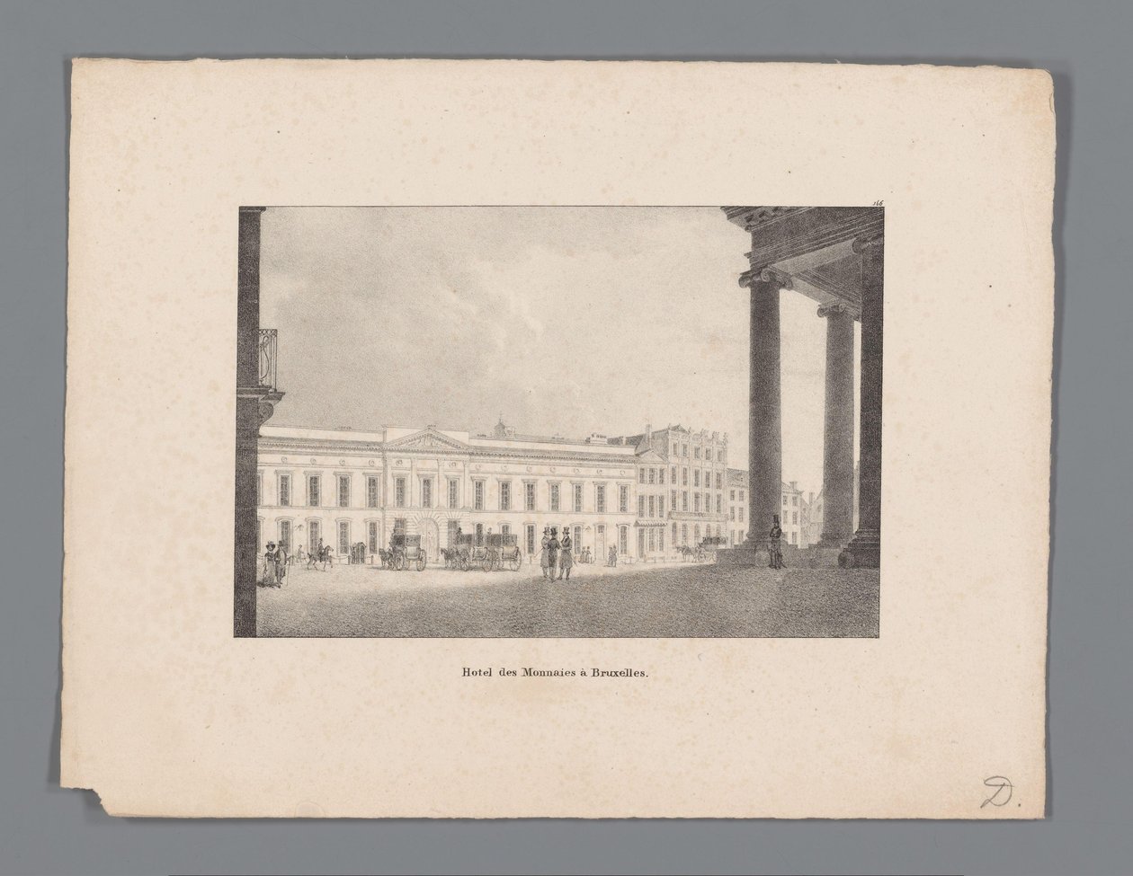 منظر لـ Brussels Hotel des Monnaies à Bruxelles (العنوان على الكائن) بواسطة مجهول