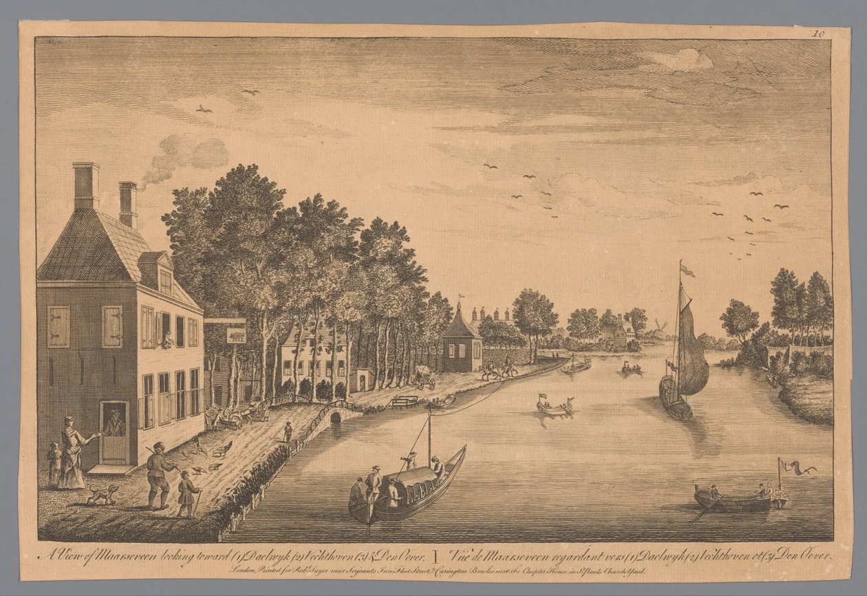 منظر لمارسفين منظر لمارسفين يتطلع نحو (1) Daelwyk (2) Vechthoven (3) & Den Oever / Vüe de Maarseveen respectant vers (1) Daelwyk (2) Vechthoven et (3) Den Oever (العنوان على الكائن) بواسطة مجهول