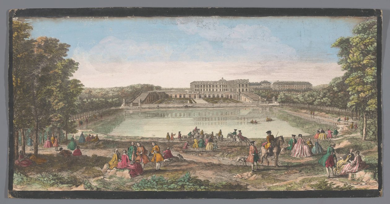 منظر لـ Orangerie في قصر فرساي Vüe ​​du Château de Versailles du côté de l
