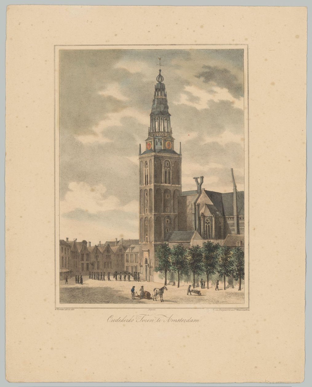 منظر لـ Oudekerkstoren في أمستردام Oudekerks Toren في أمستردام (العنوان على الكائن) مناظر للأبراج الرئيسية الستة لمدينة أمستردام. 2nd Cahier (عنوان المسلسل) بواسطة مجهول