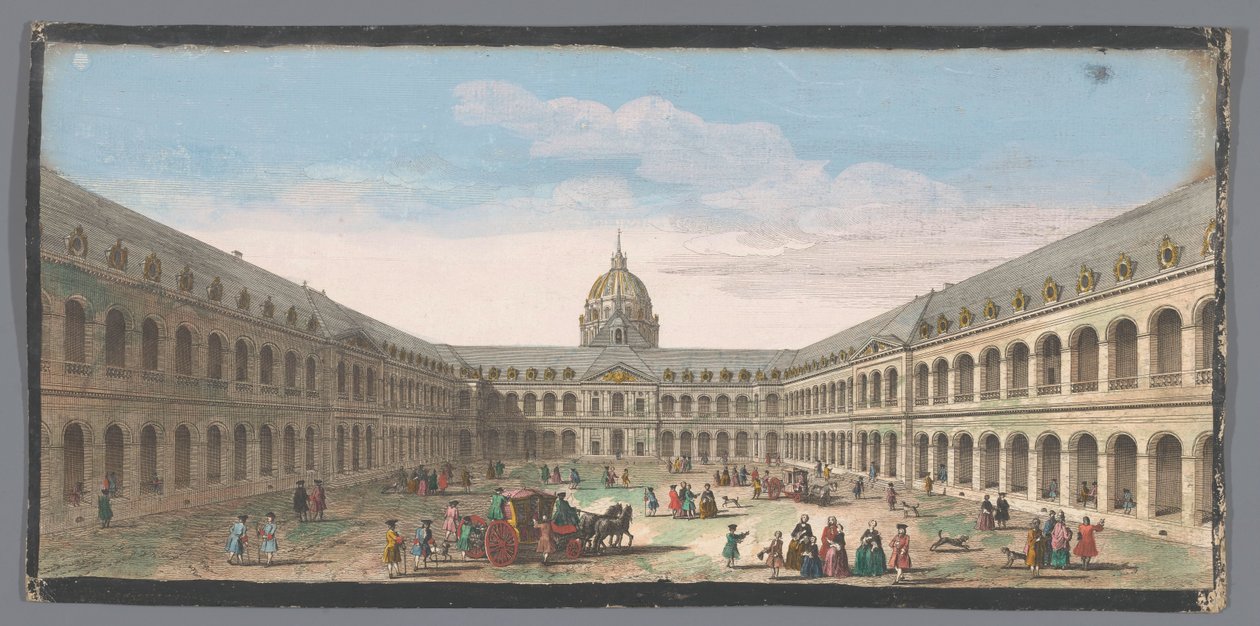 منظر لساحة فندق Hôtel des Invalides في باريس Vüe ​​de la grande Cour de l
