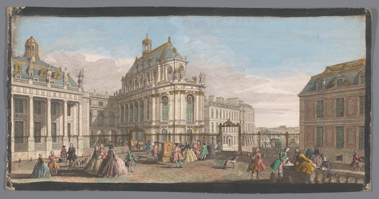 منظر لمصلى قصر فرساي الجندي Vüe de la Chapelle du Chateau de Versailles (العنوان على الكائن) بواسطة مجهول