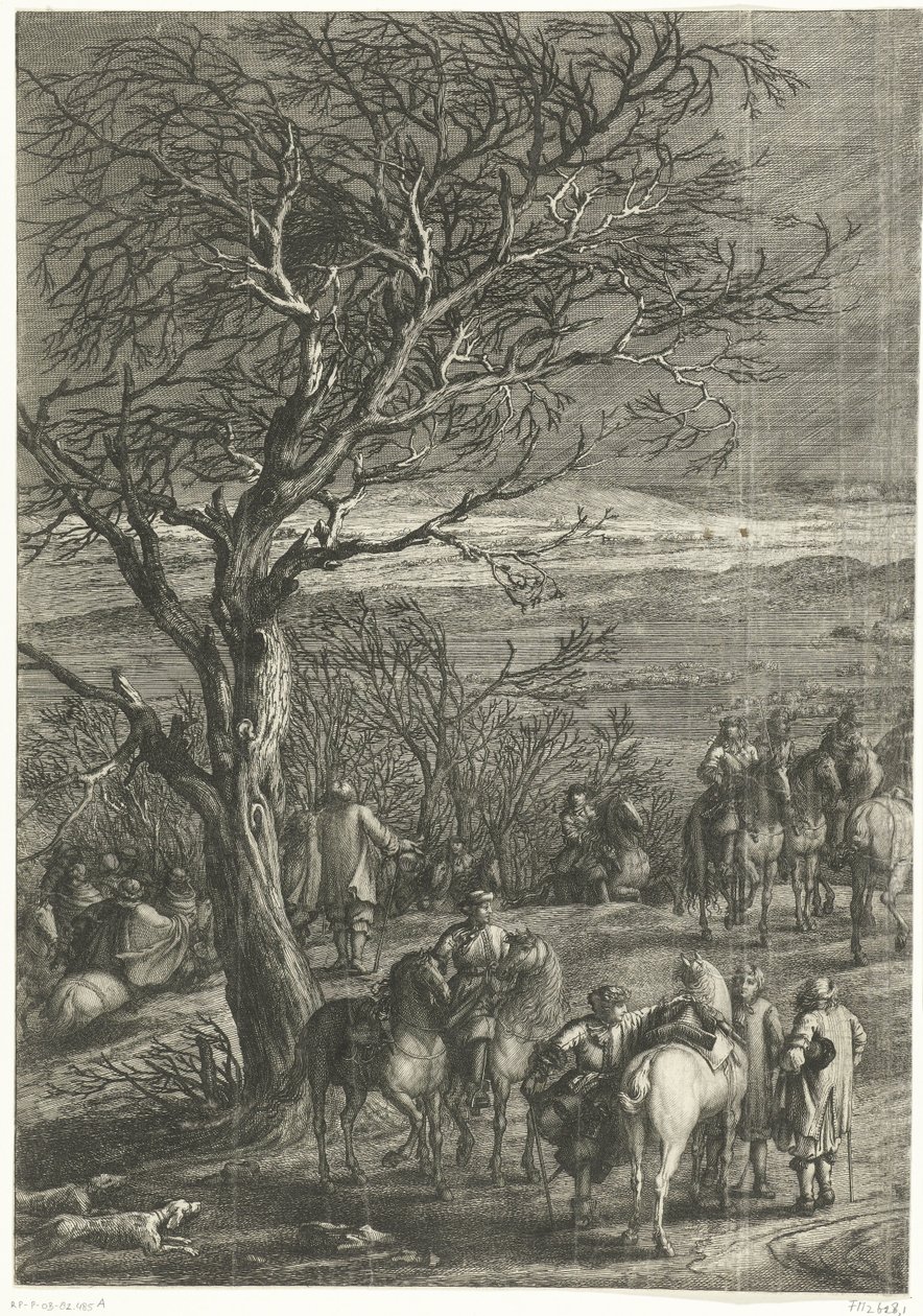 الجيش الفرنسي قبل Yperen (الصفحة اليسرى) ، 1678 بواسطة مجهول