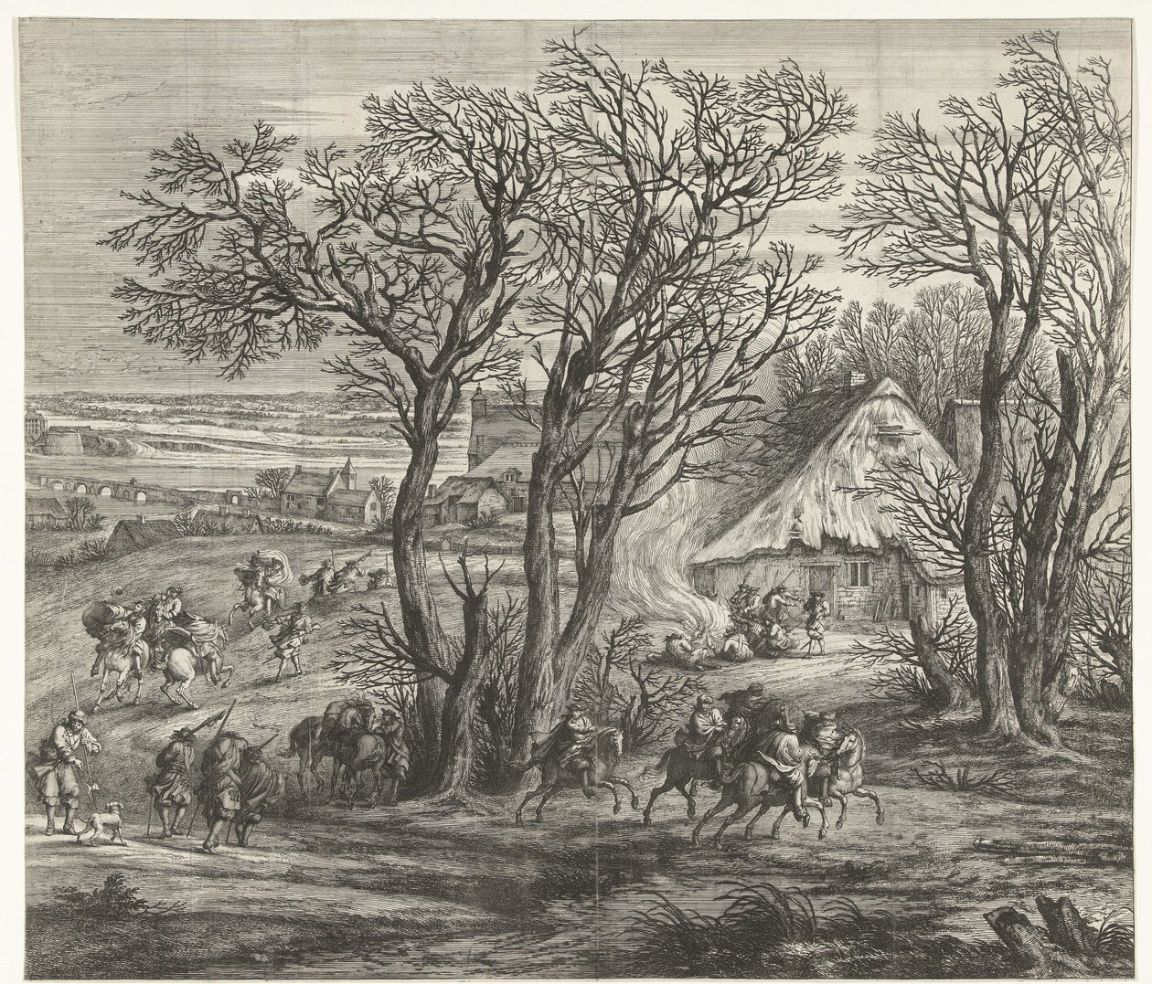 الجيش الفرنسي قبل Yperen (الورقة اليمنى) ، 1678 بواسطة مجهول