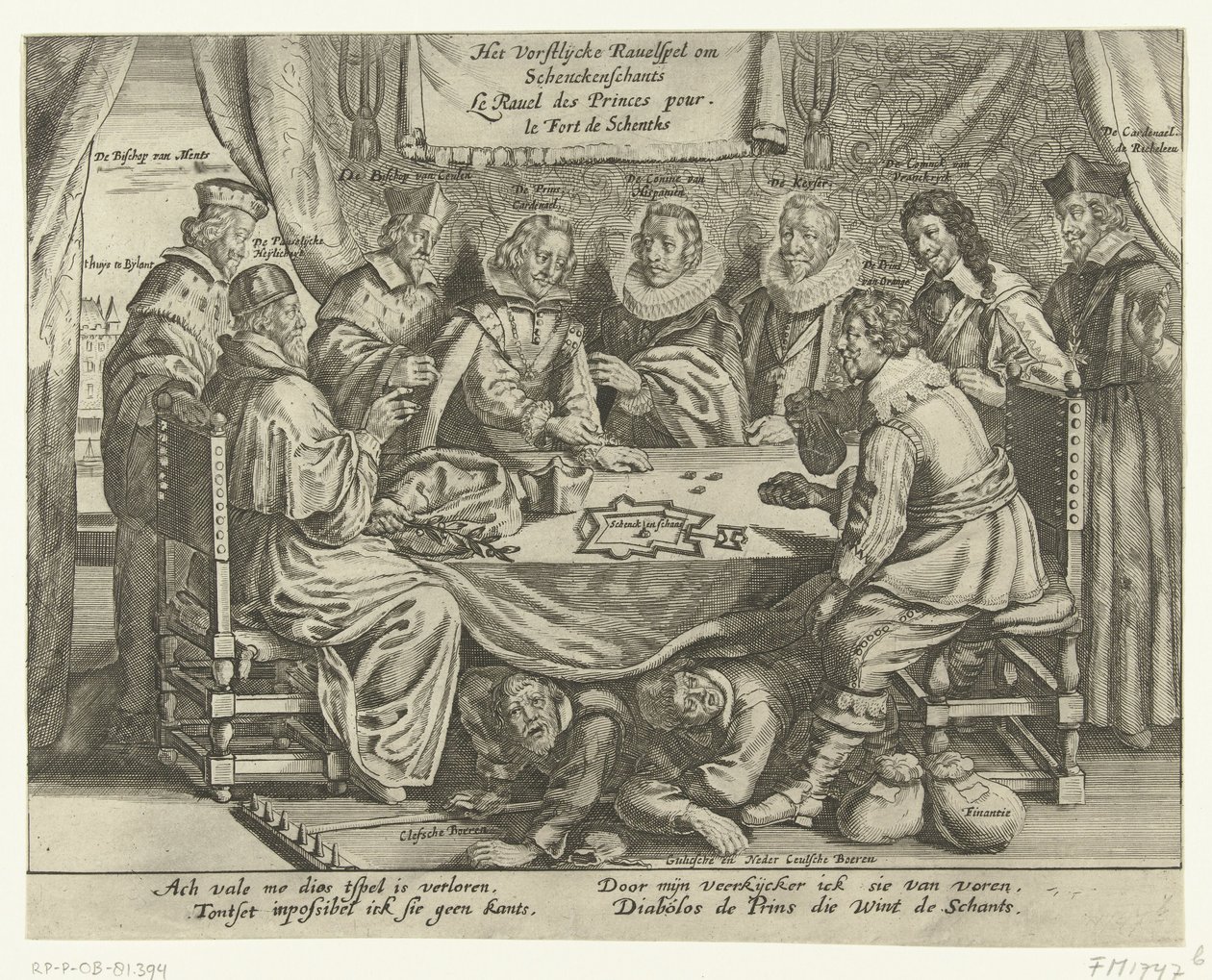 The Game at Schenckenschans ، 1635-1636 The Vorstelijcke Ravel Game at Schenckenschants / Le Ravel des Princes pour le Fort de Schentks (العنوان على الكائن) بواسطة مجهول
