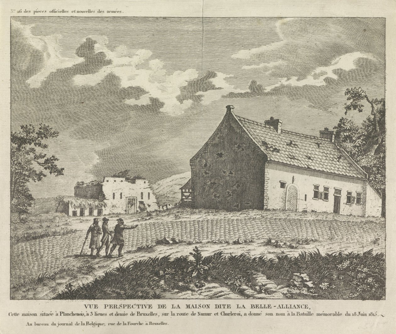 تحالف Huis La Belle عرض منظور للمنزل يسمى La Belle-Alliance ، يقع هذا المنزل في Planchenois (...) (العنوان على الكائن) بواسطة مجهول