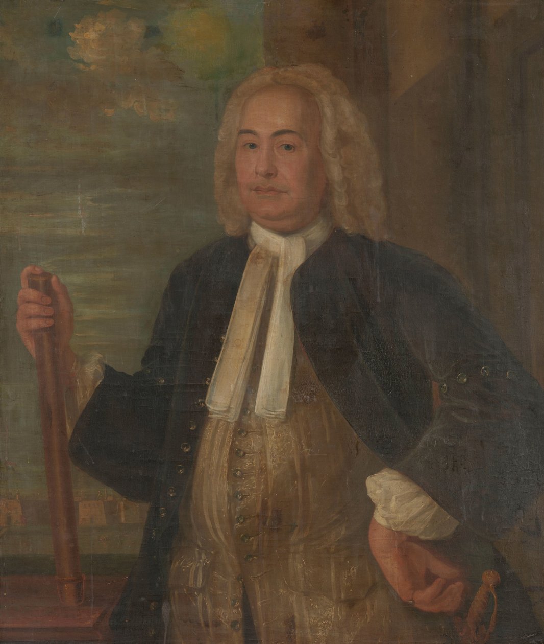 يوهانس ثيدنس (1741-1743) صورة يوهانس ثيدنس ، الحاكم العام لشركة الهند الشرقية الهولندية بواسطة مجهول