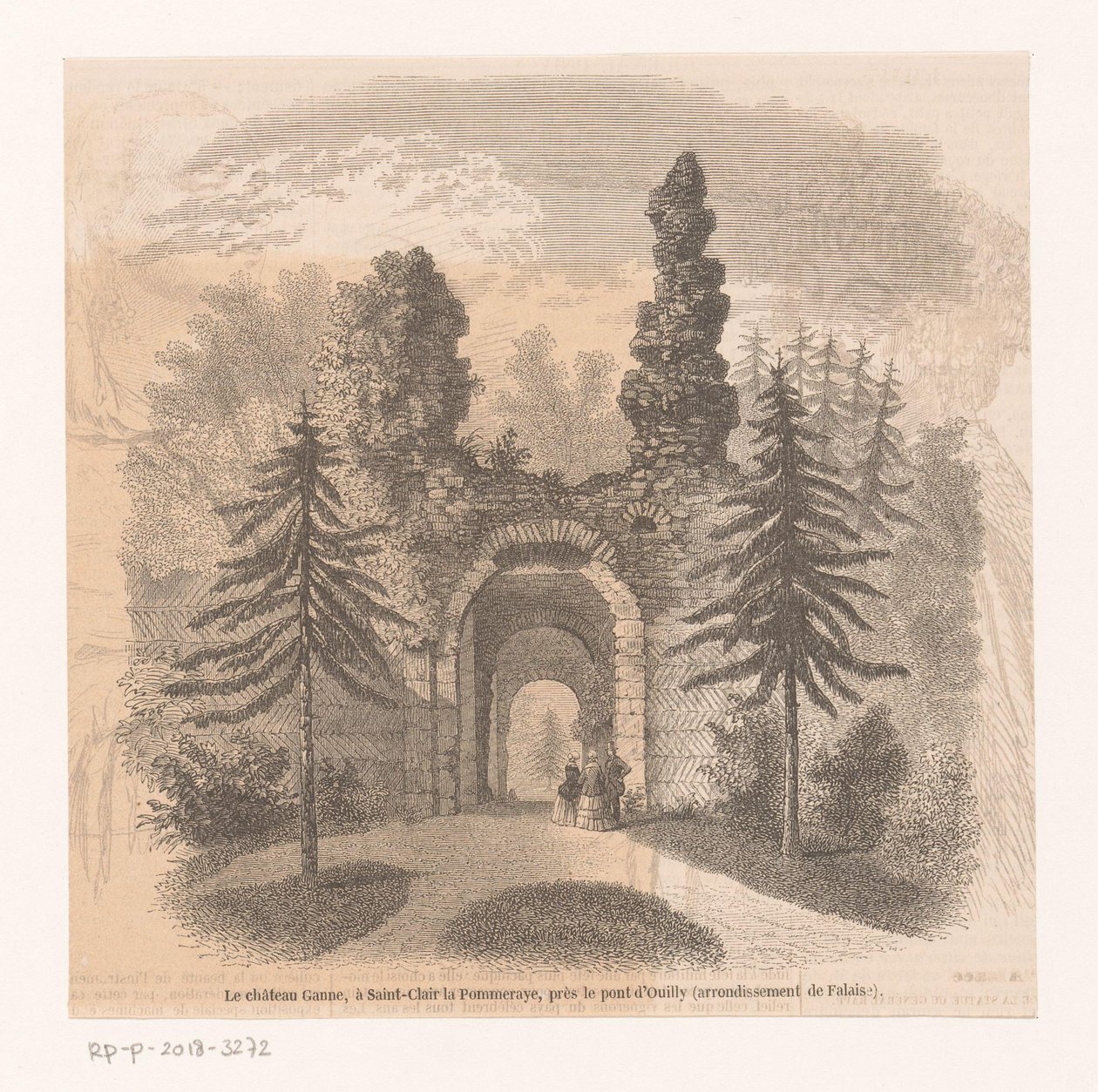 كاستيل جان Château Ganne ، في Saint-Clair la Pommeraye ، بالقرب من Pont d