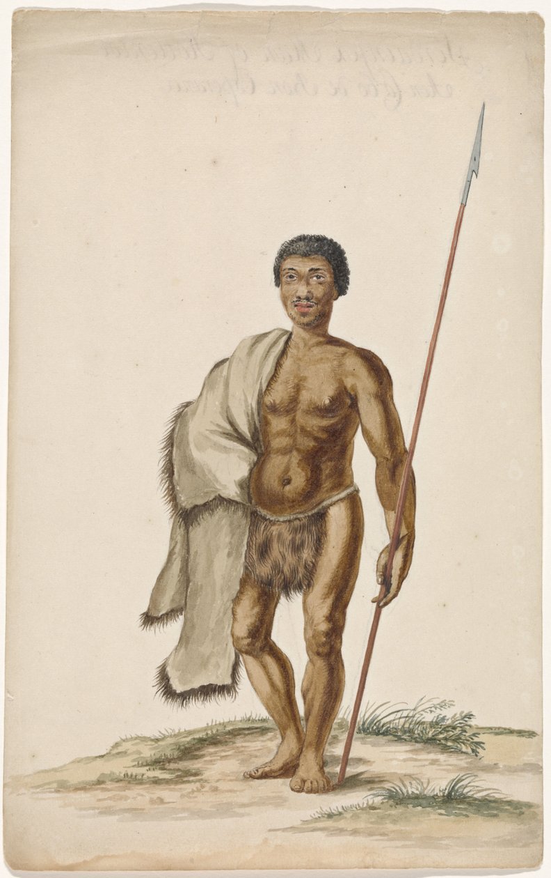 Khoikhoiman مع Assegai بواسطة مجهول