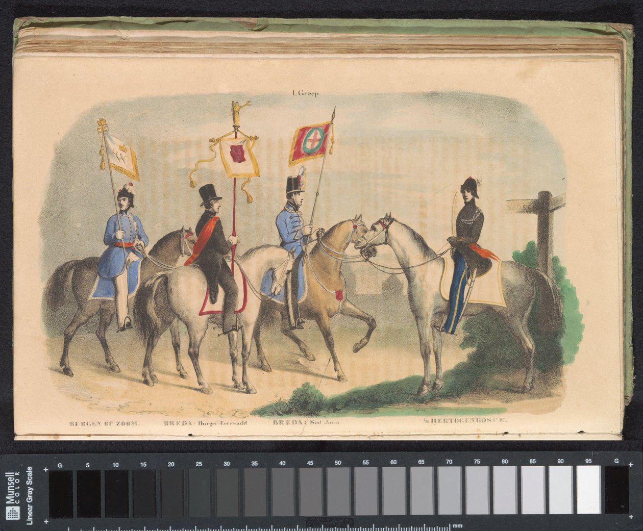 أزياء ورايات حرس الشرف في بيرغن أوب زووم ، بريدا وسيرتوجينبوش ، 1840-1842 I. المجموعة (العنوان على الكائن) بواسطة مجهول