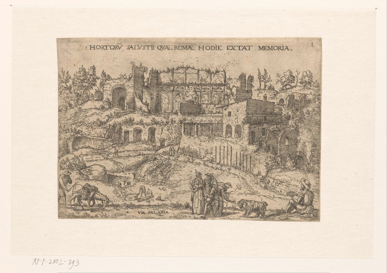 Lust Tuinen van Sallustius te Rome بواسطة مجهول