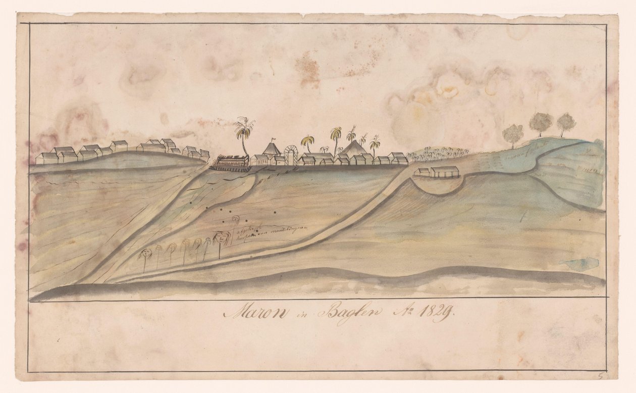 مارون في بغلونغ مارون على Baglung Ao. 1829 (العنوان على الكائن) بواسطة مجهول