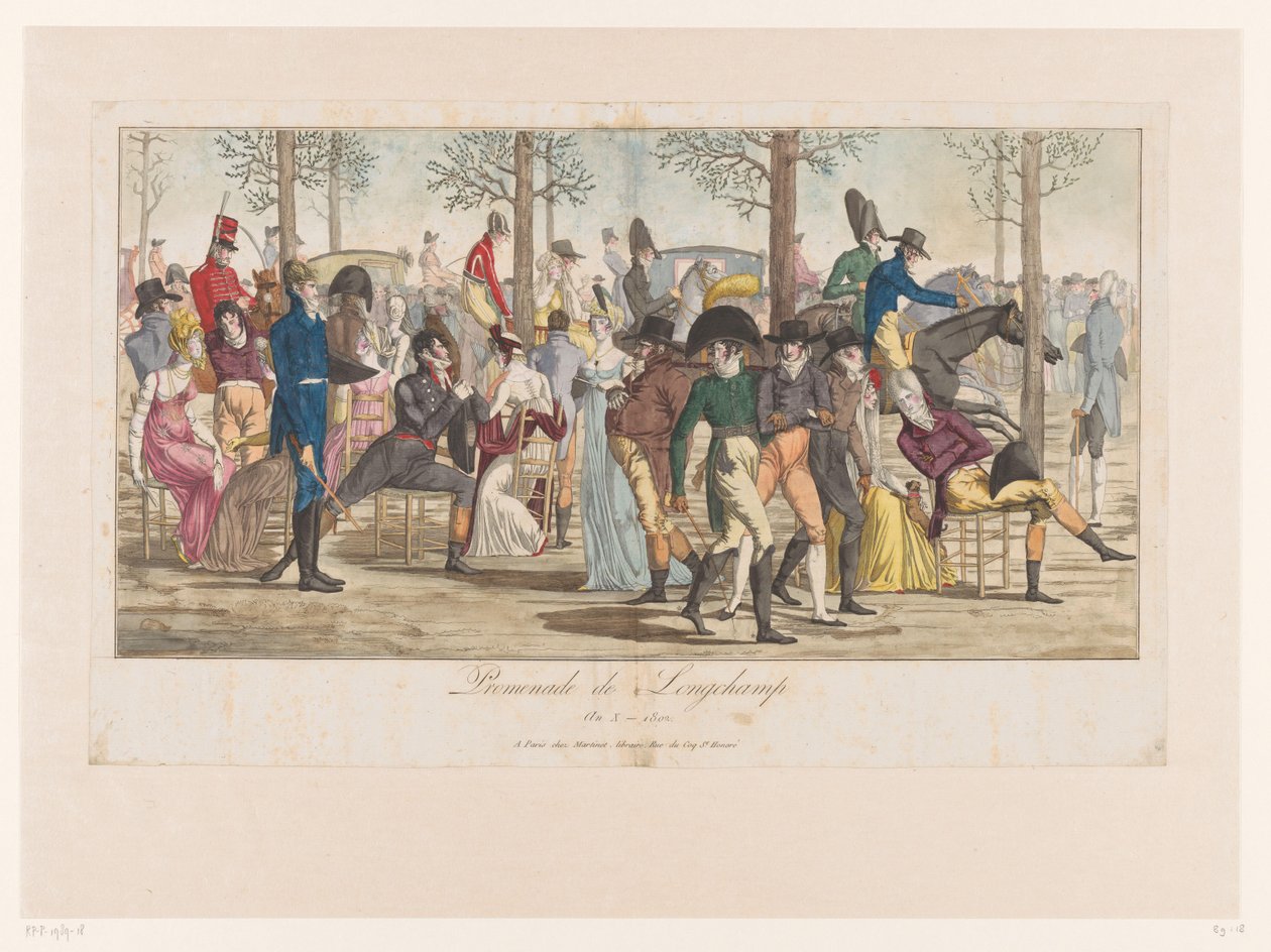 Optocht في Long-Champ Promenade de Longchamp An. X - 1802 (العنوان على الكائن) بواسطة مجهول