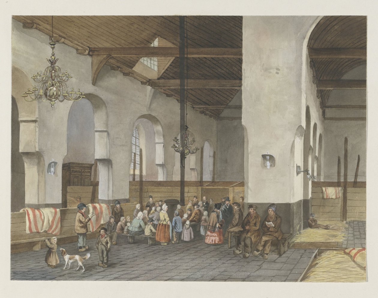 استقبال Veenendalers في Geertekerk في أوتريخت ، 1855 بواسطة مجهول