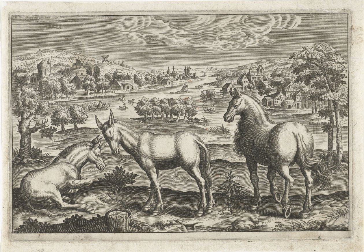 الخيول والحمير الحيوانات ذات الأرجل الأربعة (عنوان السلسلة) Animalivm Qvaddrvpedvm (عنوان المسلسل) بواسطة مجهول