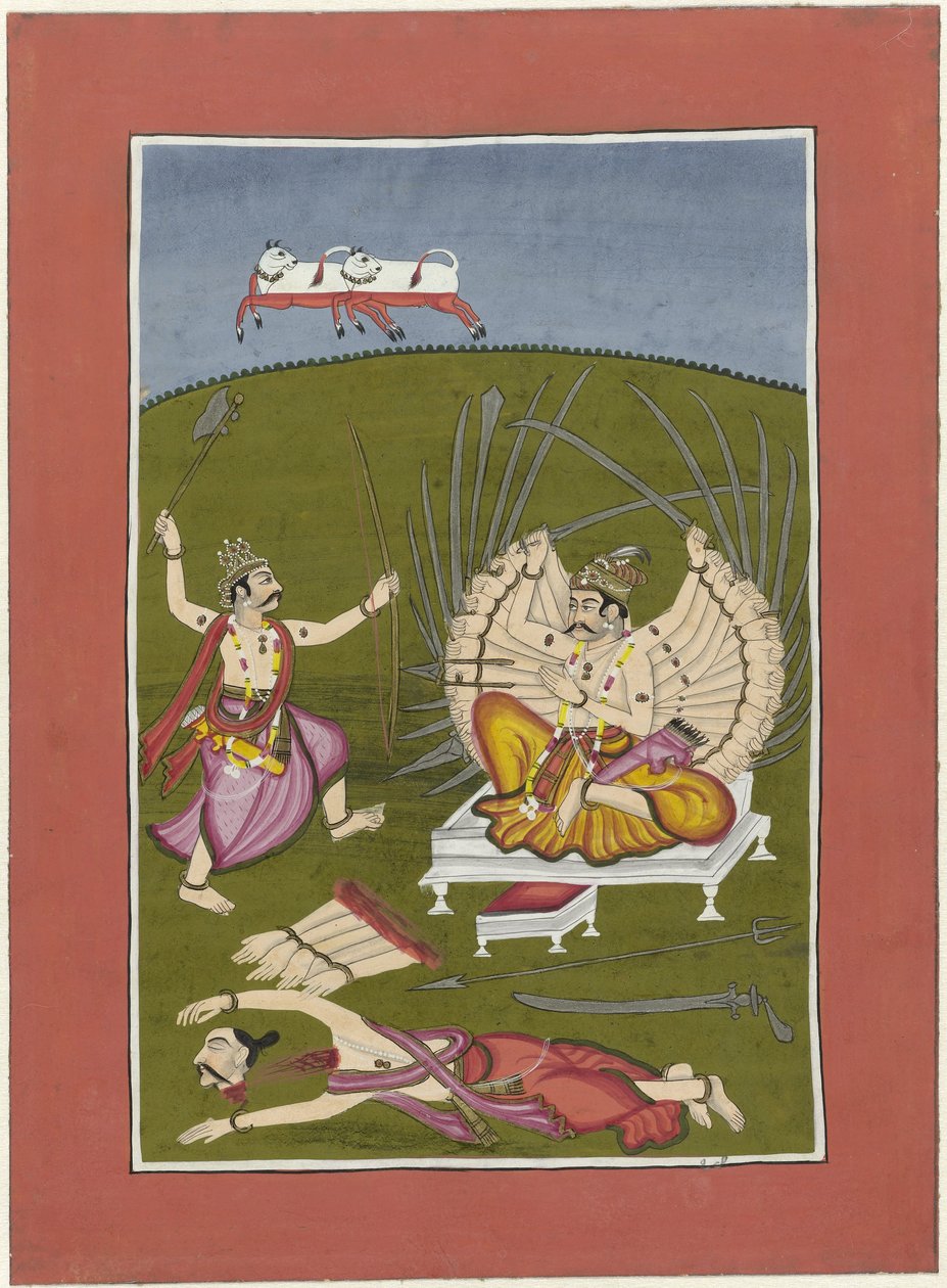 Parasurama (تجسد Vishnu في دور Rama-with-an-ax) أفاتار فيشنو (عنوان المسلسل) بواسطة مجهول