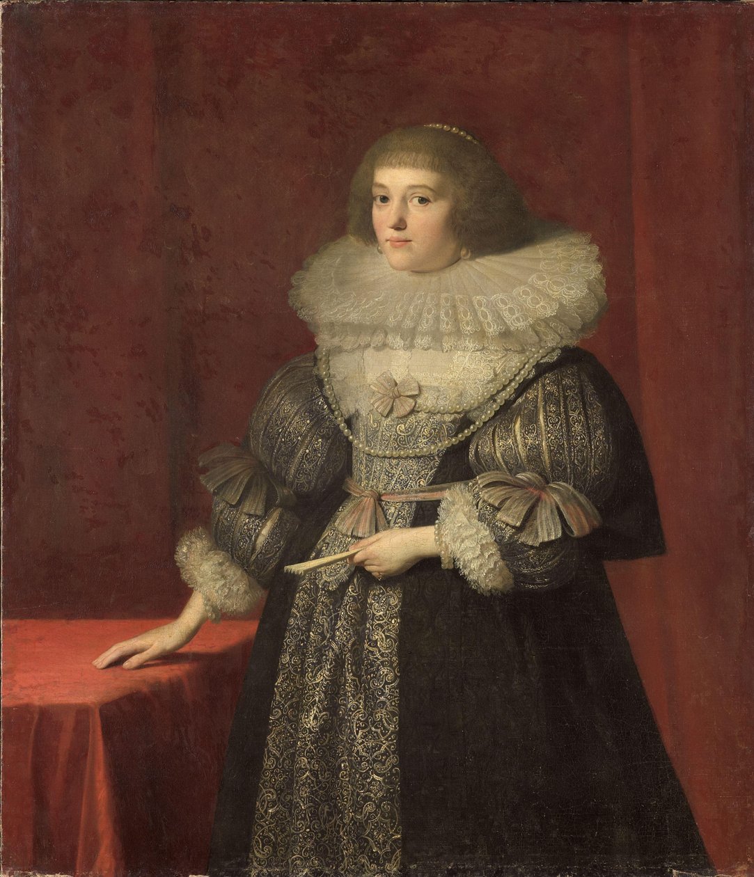 صورة لأورسولا (1594-1657) ، كونتيسة سولمز-براونفيلس بواسطة مجهول