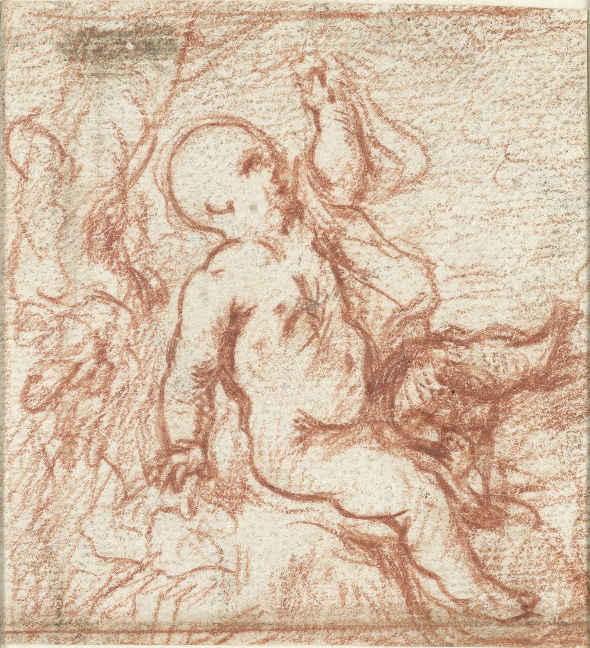 Putto في المناظر الطبيعية بواسطة مجهول