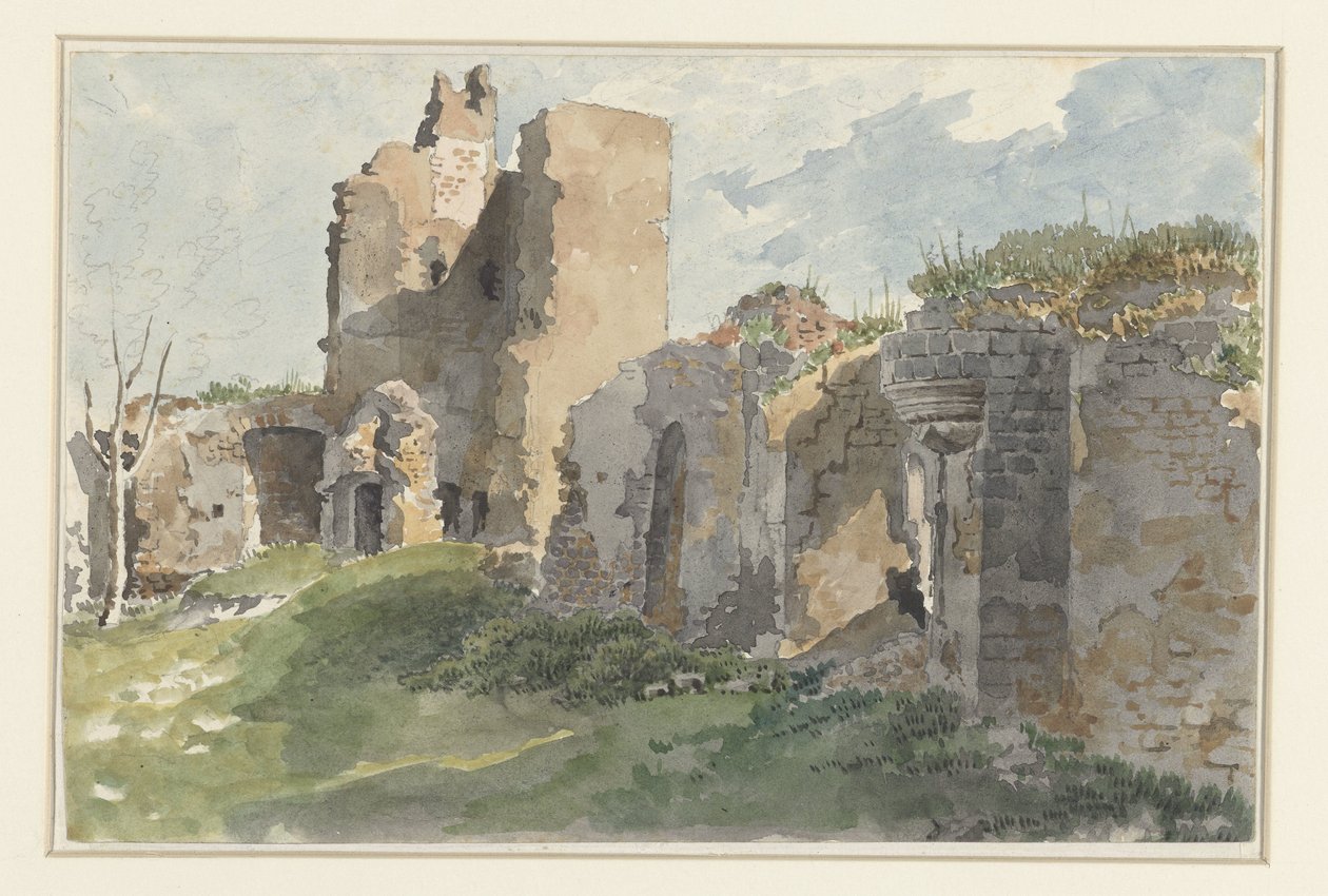 أطلال قلعة Chevreuse بواسطة مجهول
