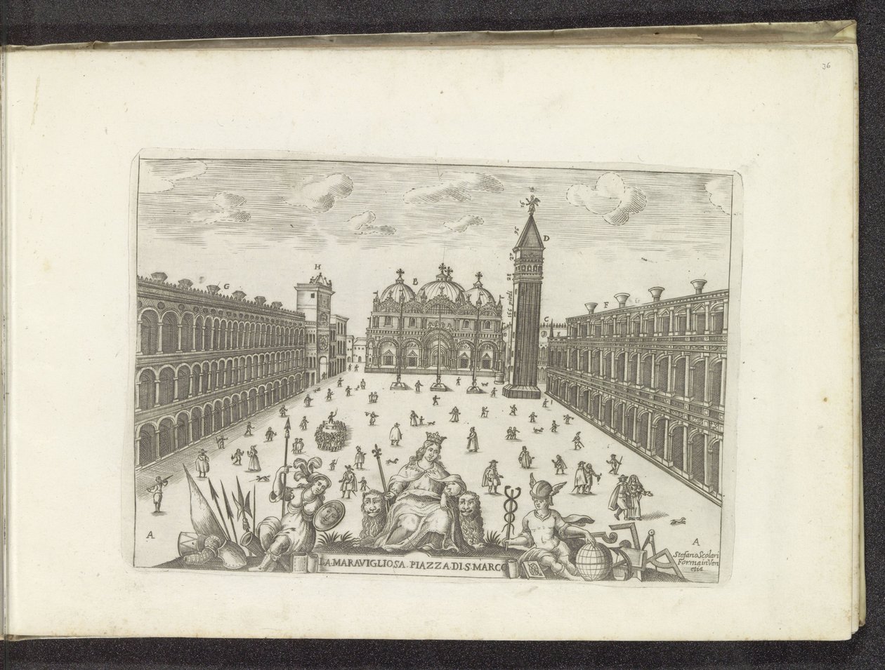 سان ماركو بلين في البندقية ساحة Piazza di SAN الرائعة. ماركو (العنوان على الكائن) بواسطة مجهول
