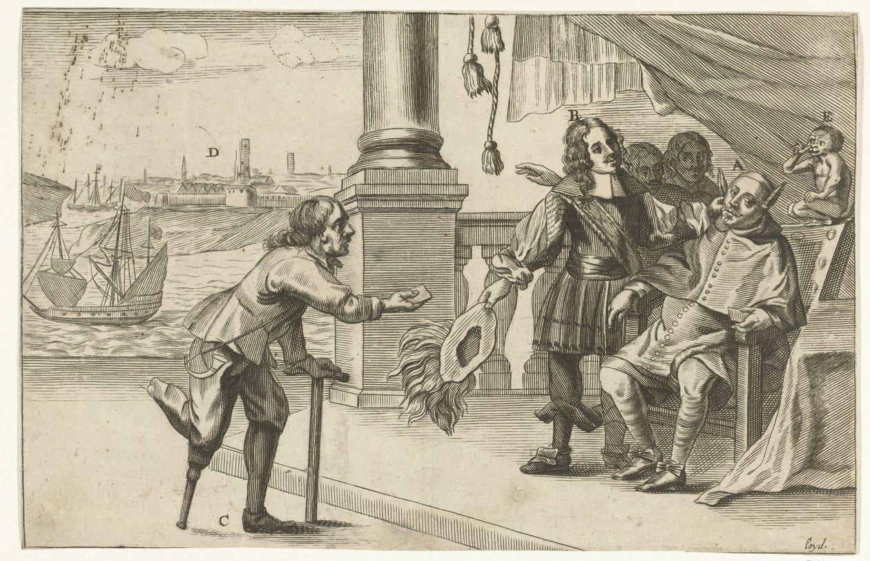 رسم كاريكاتوري عن الهجوم الفاشل على أوستند ، 1658 حوار Ostenden (العنوان على الكائن) بواسطة مجهول