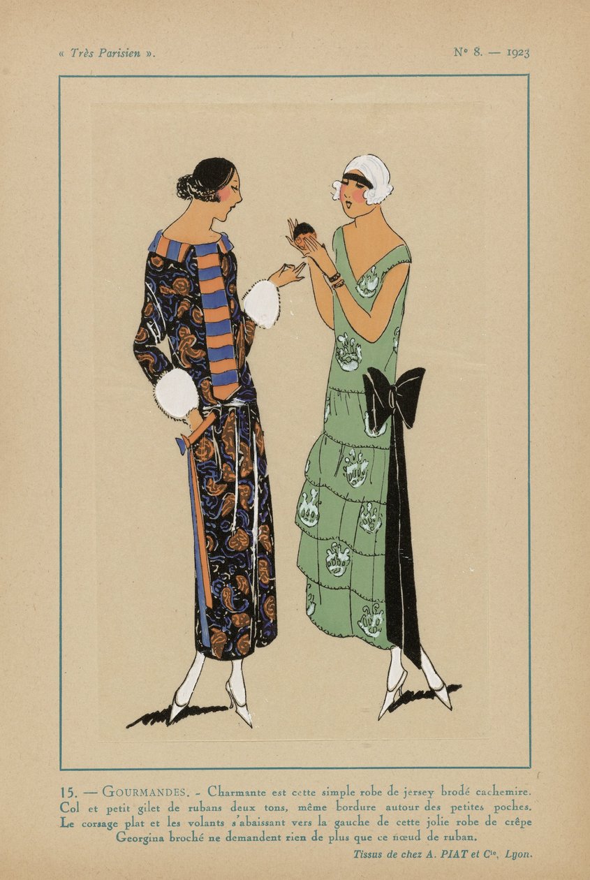 باريسي للغاية ، 1923 ، رقم 8: 15. - جوورمانديس. - ساحر هذا الفستان البسيط ... بواسطة مجهول