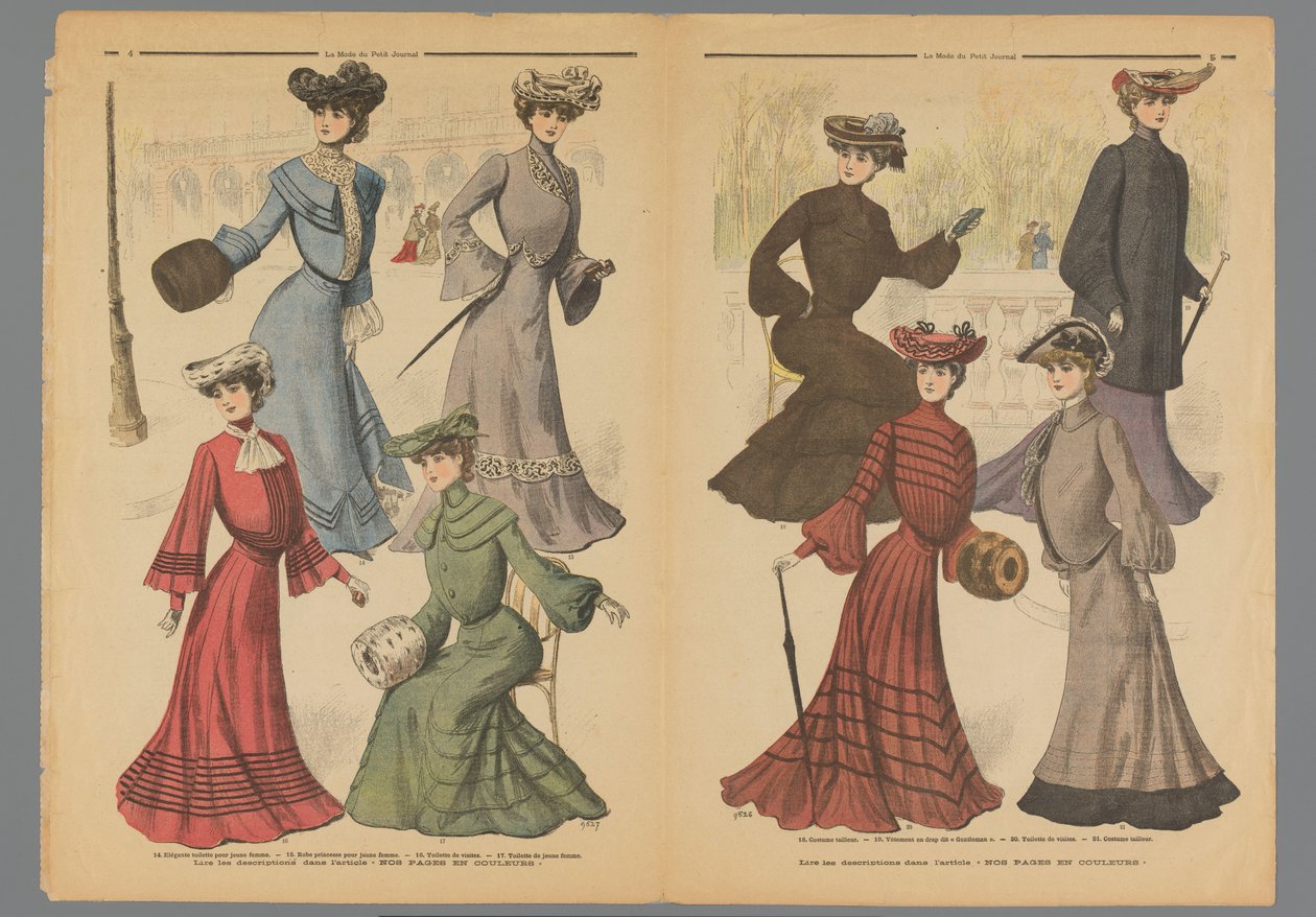 صفحتان من La Mode du Petit Journal ، 10 نوفمبر 1902 بواسطة مجهول
