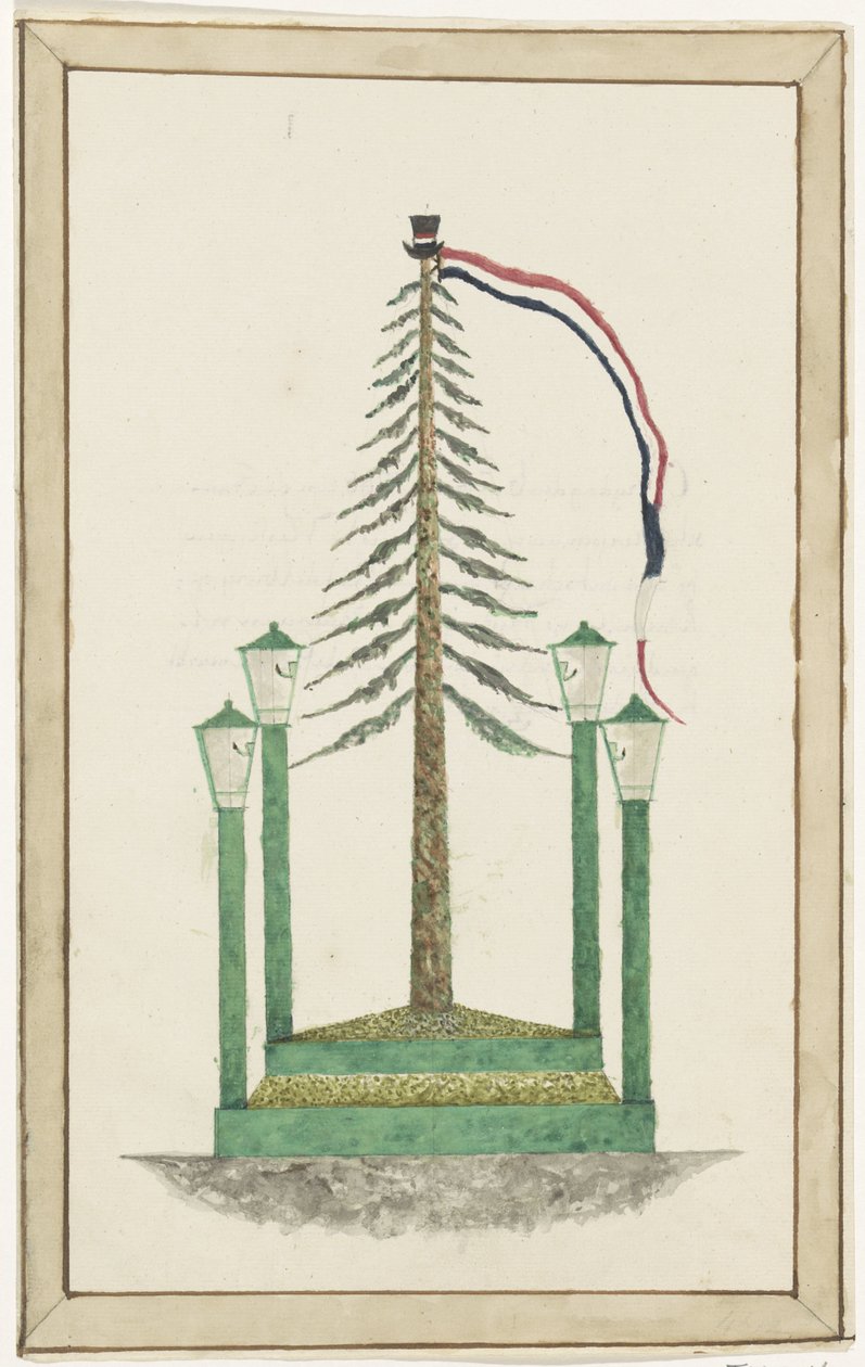 زرعت شجرة الحرية في ميدلبورغ ، 1795 بواسطة مجهول