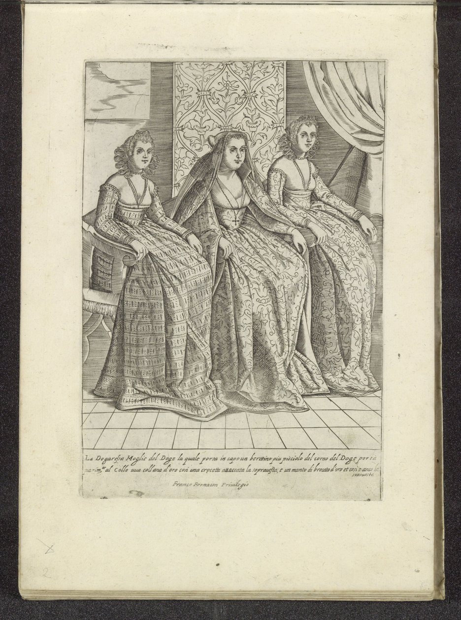 Vrouw van de Doge التقى Twee vrouwen Scènes uit het Venetiaanse leven (عنوان المسلسل) Habiti d