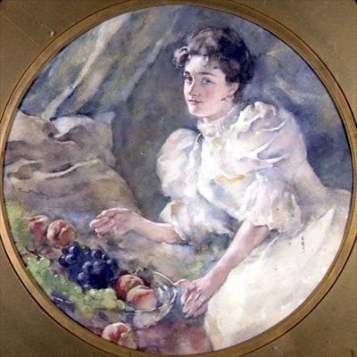 ترتيب الفاكهة ، حوالي 1885 (توندو) بواسطة مجهول مجهول
