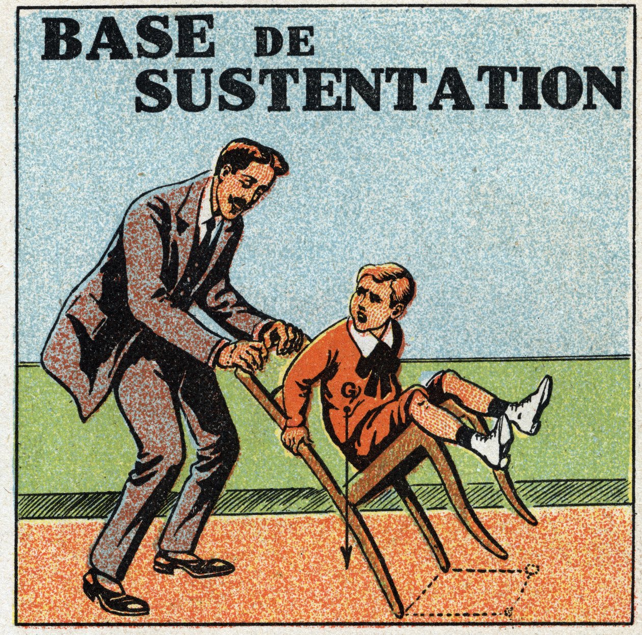 ميزان المواد الصلبة: أساس الاستدامة. رسم توضيحي مجهول عام 1925. مجموعة خاصة. بواسطة مجهول مجهول