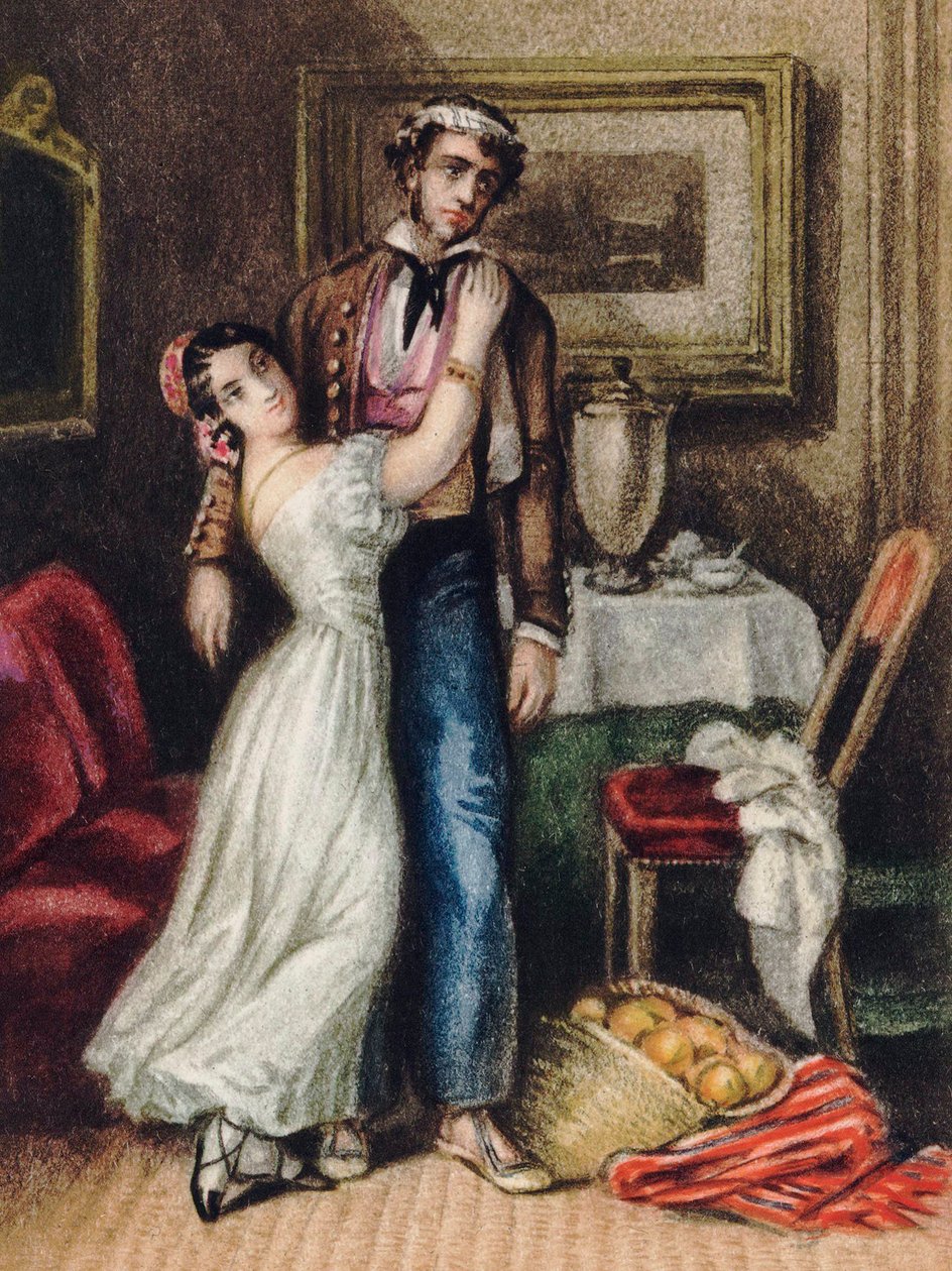 كارمن ، بقلم ميريمي ، بروسبر (1803-1870). الطباعة الحجرية الملونة بواسطة مجهول مجهول