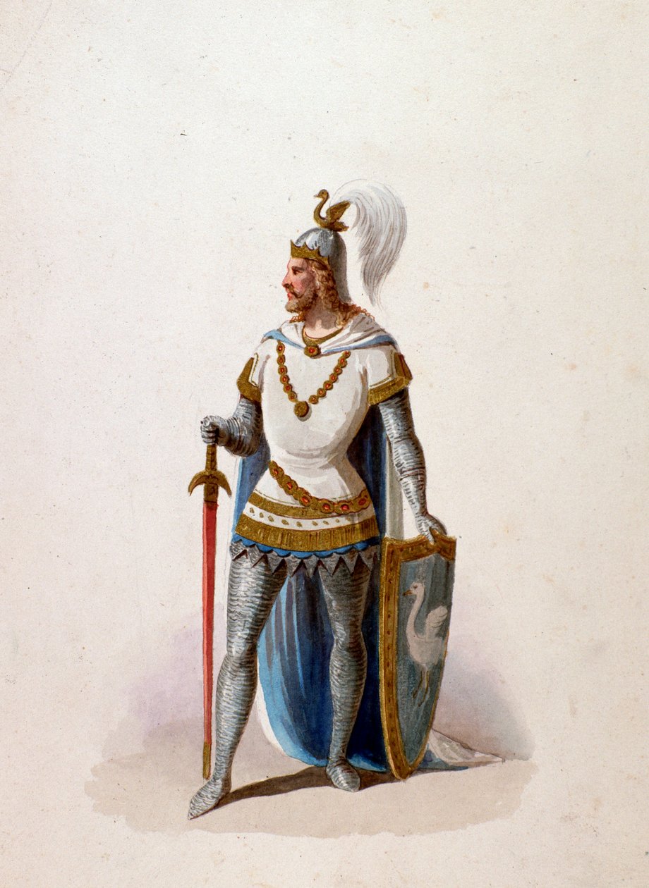 شخصية من أوبرا Lohengrin لفاغنر بواسطة مجهول مجهول