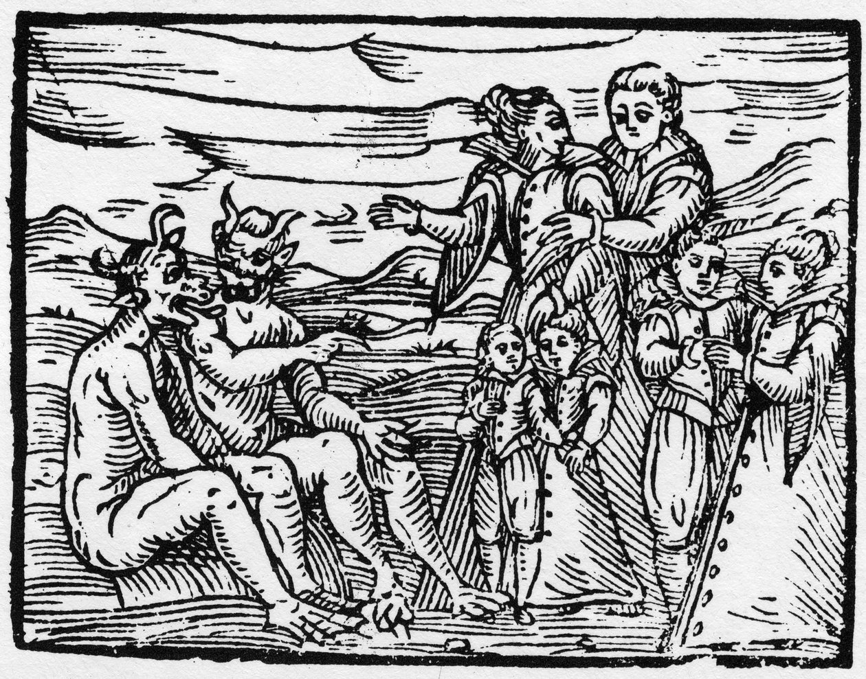 اعترف الطفل بالسبت لأول مرة - "" خلاصة Maleficarum "" ، يتعامل مع السحرة وشرورهم وفرزهم من قبل Francesco Maria Guazzo أو Guaccio أو Guaccius (15 ؟؟ -16 ؟؟) 1608 Private Collection بواسطة مجهول مجهول
