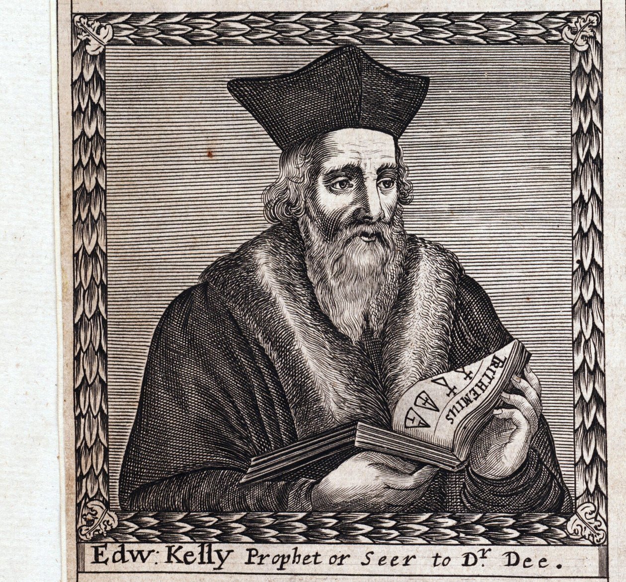 إدوارد كيلي أو إدوارد تالبوت (1555-1597) - عمل مجهول ، نقش بواسطة مجهول مجهول