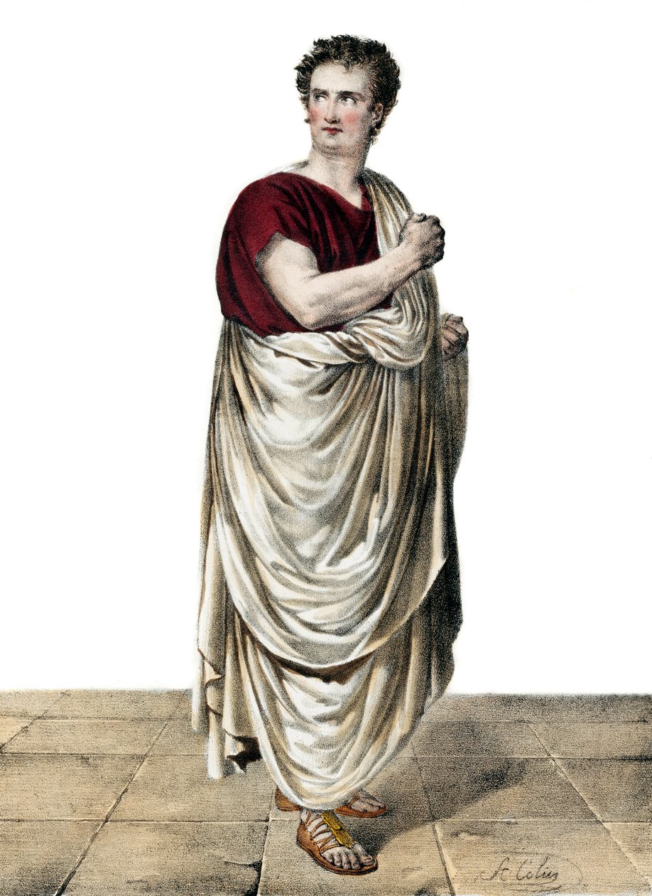 فيليسيتي-أوغست سايلوت ديسموسو الممثل الفرنسي (1785-1854) في دور روسكيوس في "" سيلا "لإتيان دي جوي (1764-1846) بواسطة مجهول مجهول