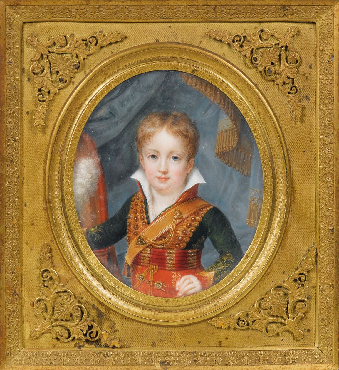 فرديناند فيليب دورليانز - الأمير فرديناند فيليب ، دوق أورليانز (1810-1842) كطفل لا يُعرف باسم مجهول ، - ألوان مائية ، غواش على القرن ، 7،7x6،4 - مجموعة خاصة بواسطة مجهول مجهول