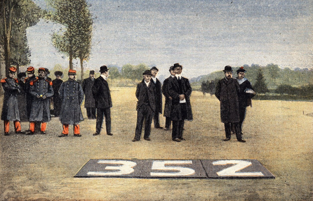 الطيران الفرنسي: تتبع الخطوط الجوية. نقش. احدى جريدة "Le Petit Parisien" بتاريخ 6/11/1910. مجموعة خاصة. بواسطة مجهول مجهول