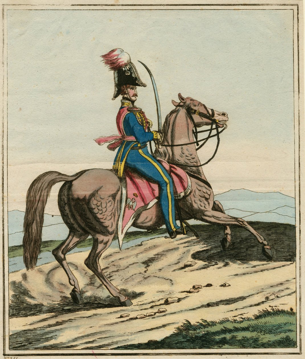 الجنرال جوزيف دورنيكي (1779-1857) ، الجنرال البولندي الذي شارك في انتفاضة نوفمبر أو الحرب البولندية الروسية 1830-1831 - مجهول - 1831 - حفر ، ألوان مائية - 33.7x26.3 - مجموعة خاصة بواسطة مجهول مجهول