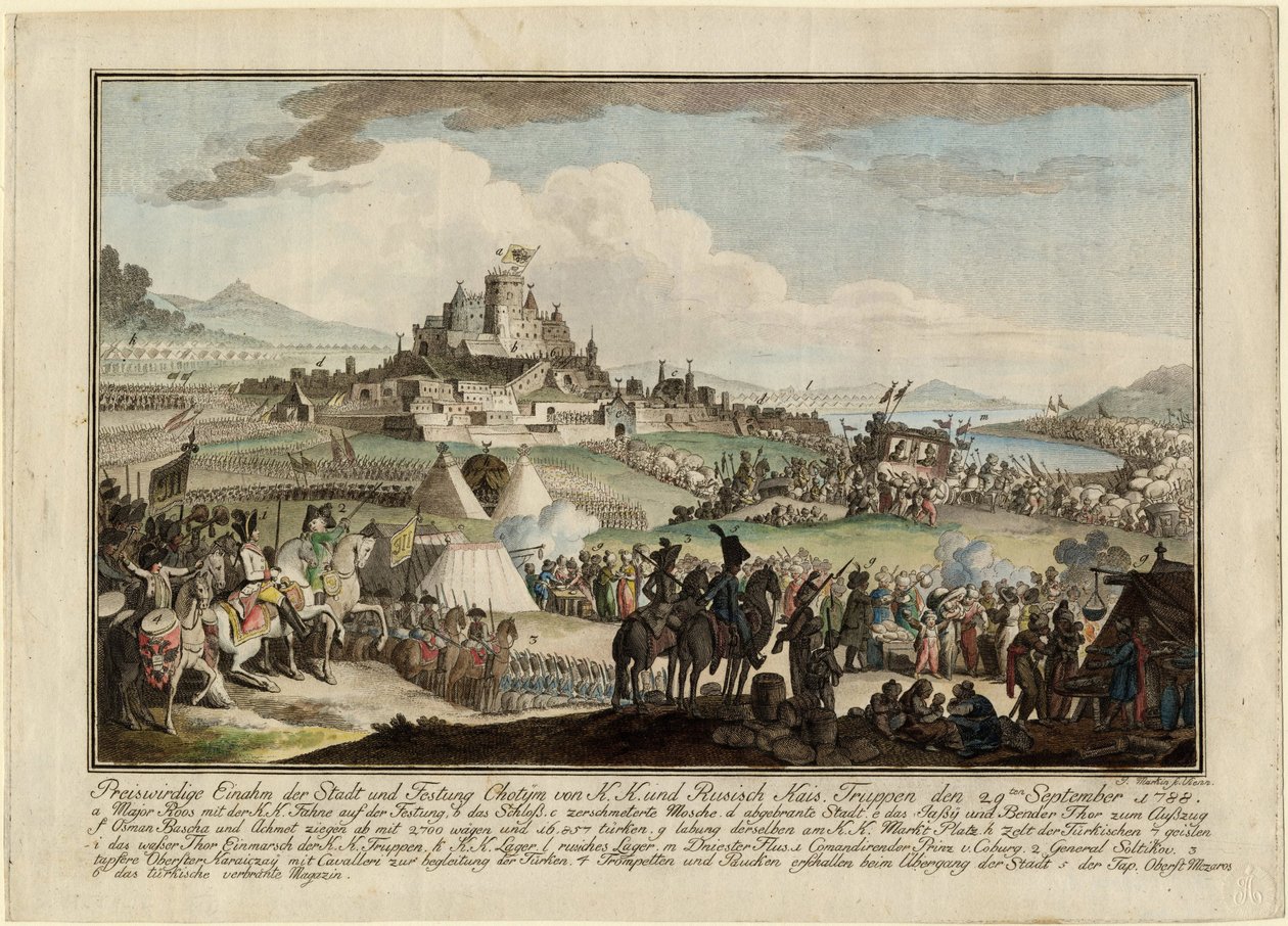 Guerre russo-turque de 1787-1792 - أخذ الجيش الروسي لخوتين في 29 سبتمبر بواسطة مجهول مجهول