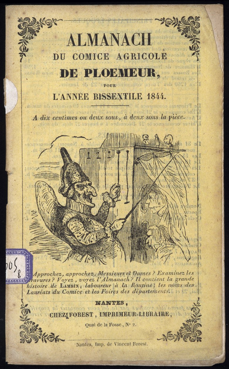 Guignol - غلاف من Almanach من Comice Agricole de Ploemeur بواسطة مجهول مجهول