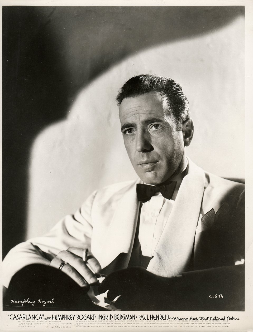 همفري بوجارت (1899-1957) في فيلم الدار البيضاء لمايكل كيرتس par Anonymous بواسطة مجهول مجهول