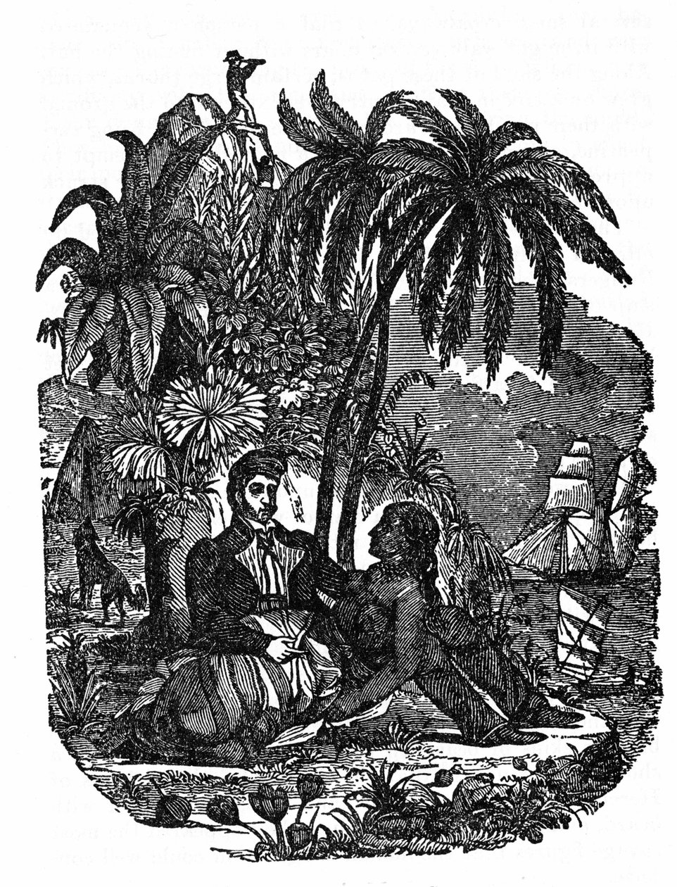 حياة القراصنة في جزيرة مدغشقر. نقش "كتاب القراصنة الخاص" 1837. بواسطة مجهول مجهول