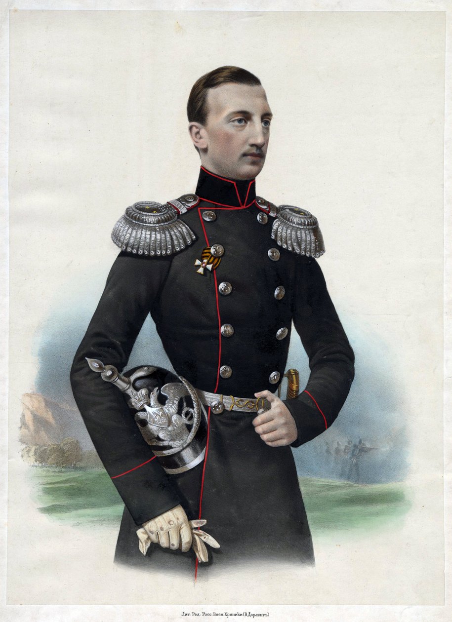 Le grand duc - Nicolas Mikhailovitch de Russie - ( maison Romanov) Portrait of Grand Duke Nikolai Nikolayevich of Russia (1831-1891) - Anonymous - 1860 - Colour lithograph - 52,6x35,5 - Private Collection بواسطة مجهول مجهول
