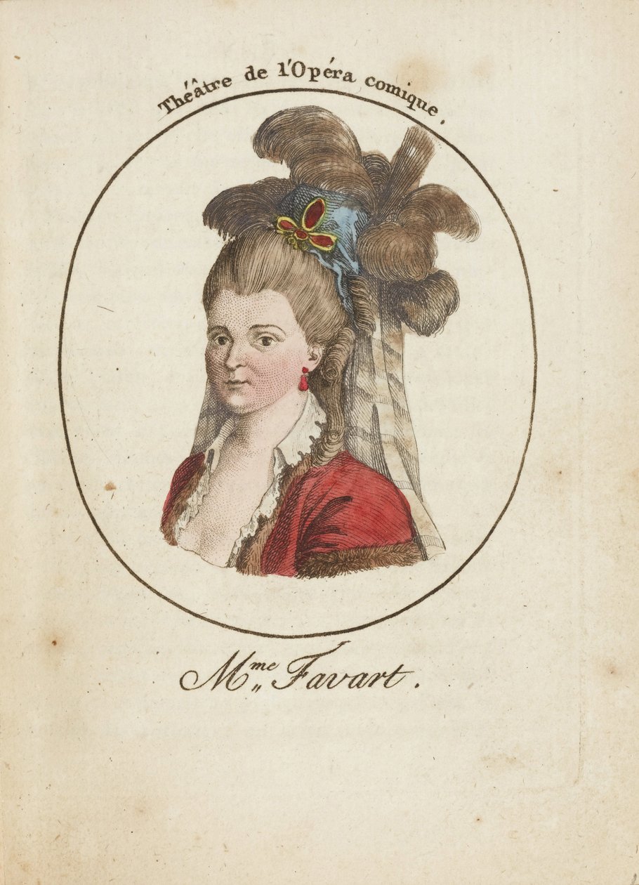 مدام جوستين فافارت (1727-1772) على قدم المساواة مجهول ، أواخر القرن الثامن عشر. - حفر على النحاس ، مائي - مجموعة خاصة بواسطة مجهول مجهول